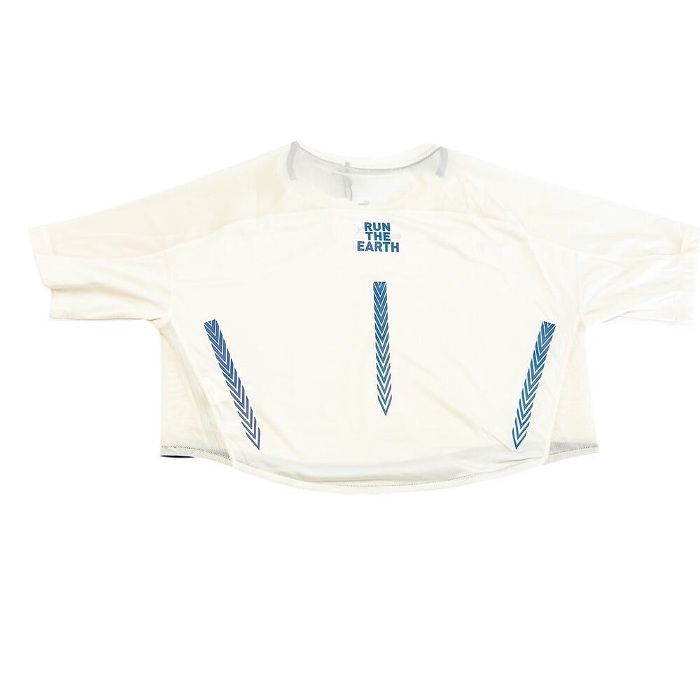 Puma x Koche Cropped Tee White Asparagus Run the Earth Size Small NWT $85